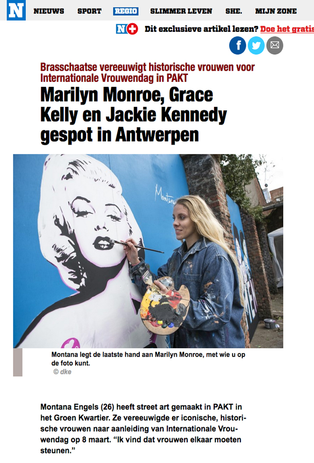 het-nieuwsblad-Montana-Engels-streetart-internationale-vrouwendag-lolaliza-Antwerpen