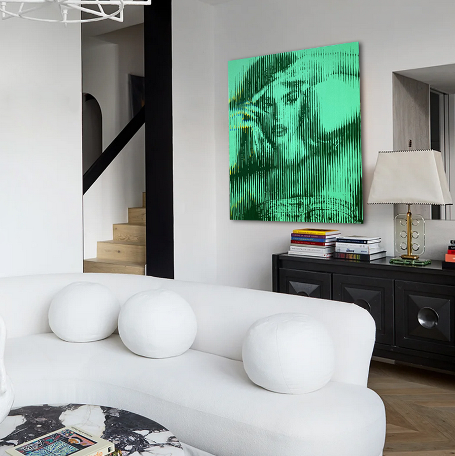 montana-engels-painting-stripes-orbit-green-interior-living-room