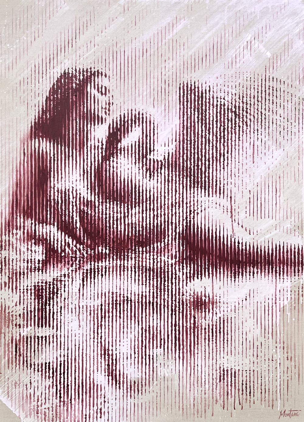 Leda-and-the-swan-contemporary-renaissance-stripes-painting-WEB